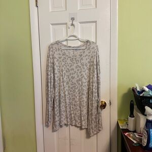 Old Navy Gray Textured Knit Top